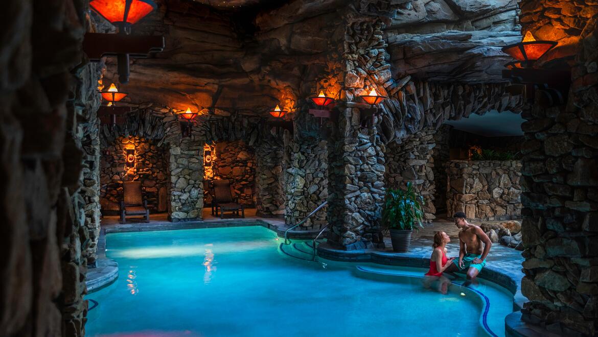 Indoor spa pool